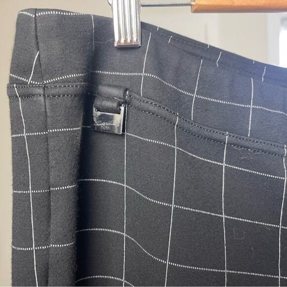 Career Window Pane Ankle Pants Trousers, Black/White, Career, Plus, Chic, XL - Picture 5 of 7